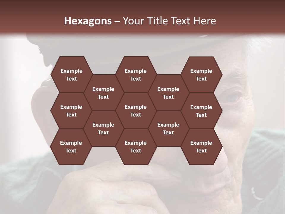 Sad Old Man PowerPoint Template