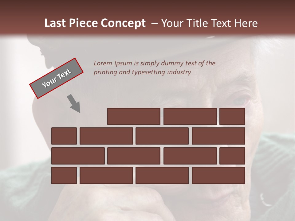 Sad Old Man PowerPoint Template