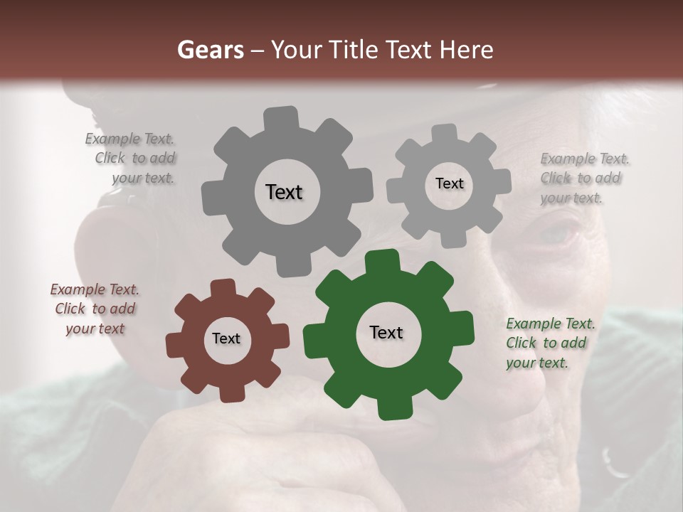 Sad Old Man PowerPoint Template