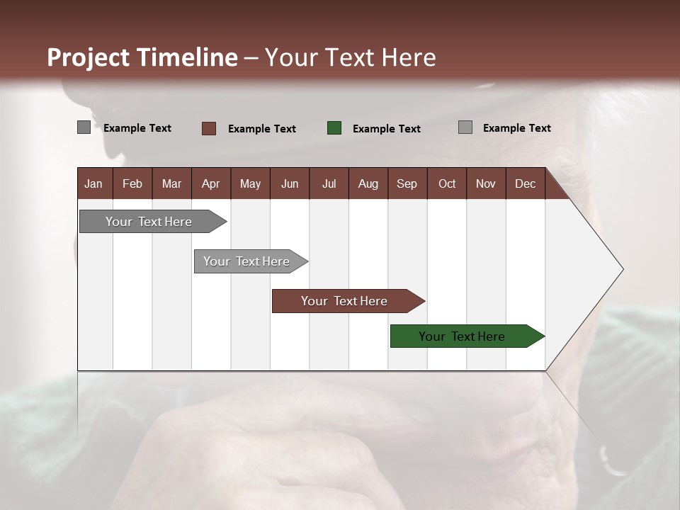 Sad Old Man PowerPoint Template