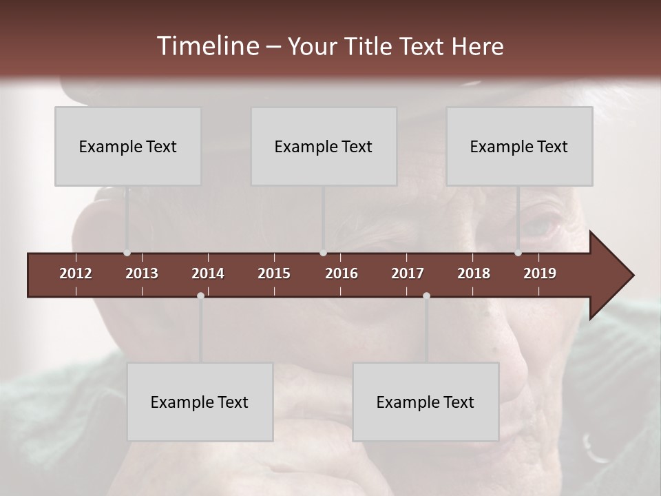 Sad Old Man PowerPoint Template