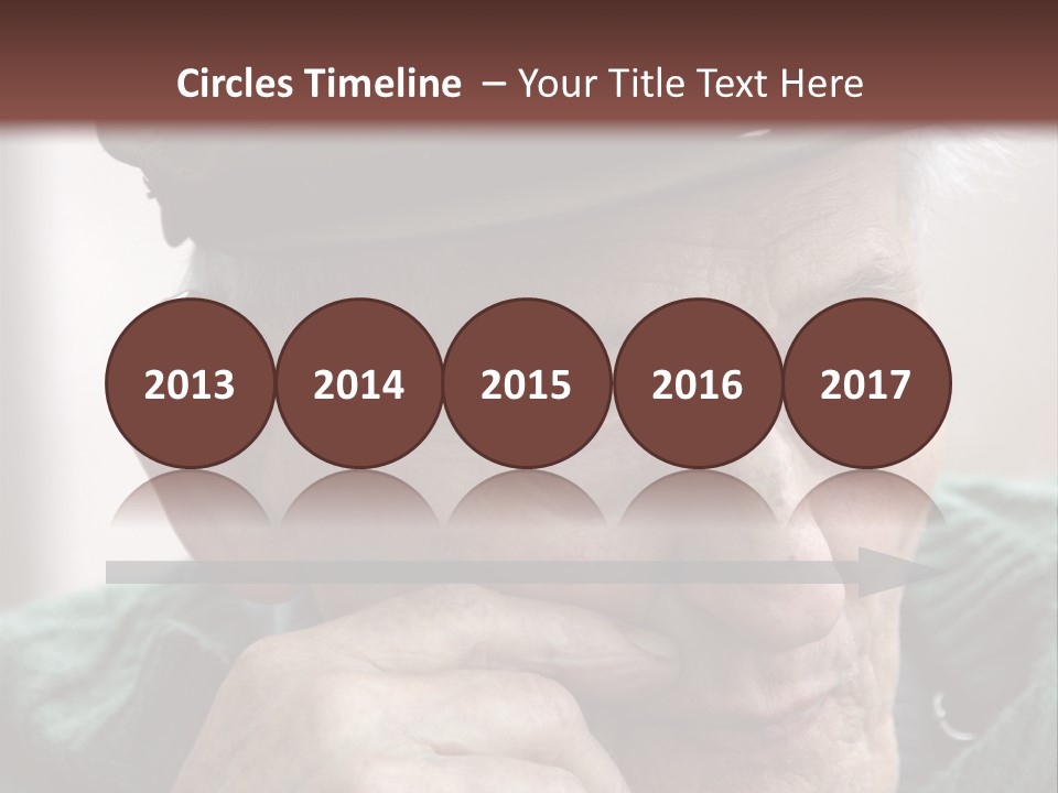 Sad Old Man PowerPoint Template
