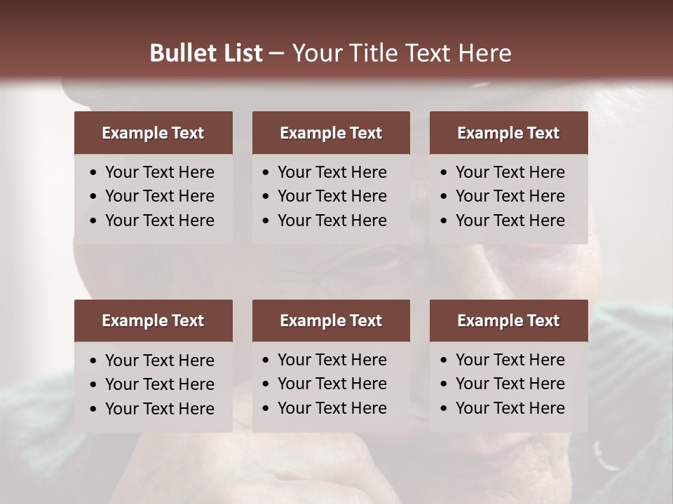 Sad Old Man PowerPoint Template