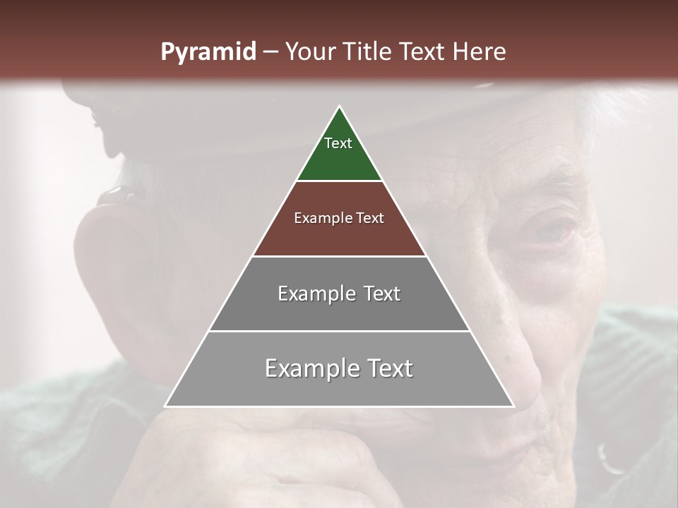 Sad Old Man PowerPoint Template