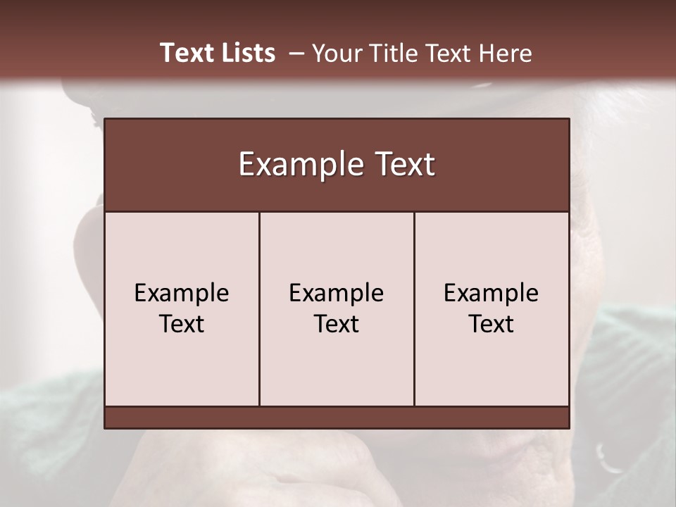 Sad Old Man PowerPoint Template