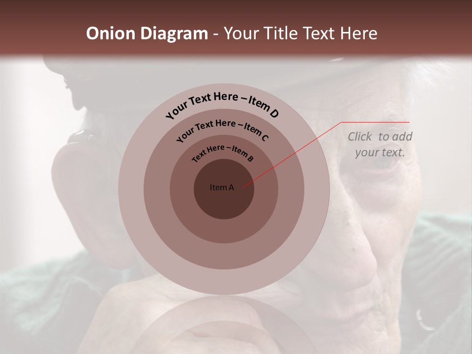 Sad Old Man PowerPoint Template