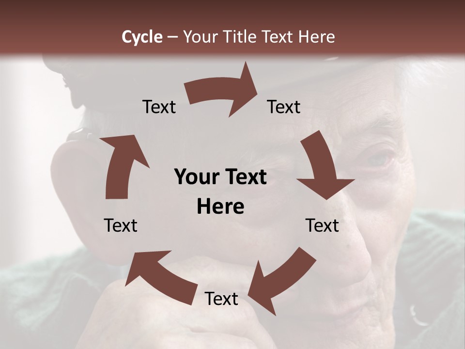 Sad Old Man PowerPoint Template