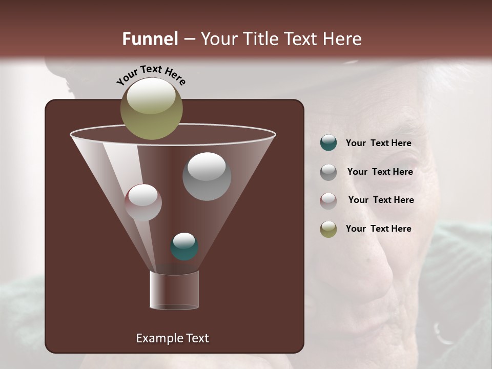 Sad Old Man PowerPoint Template