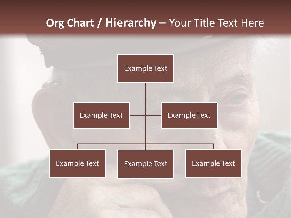 Sad Old Man PowerPoint Template