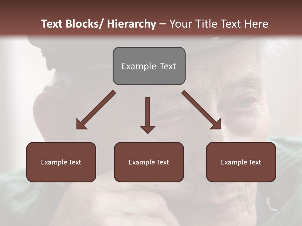 Sad Old Man PowerPoint Template
