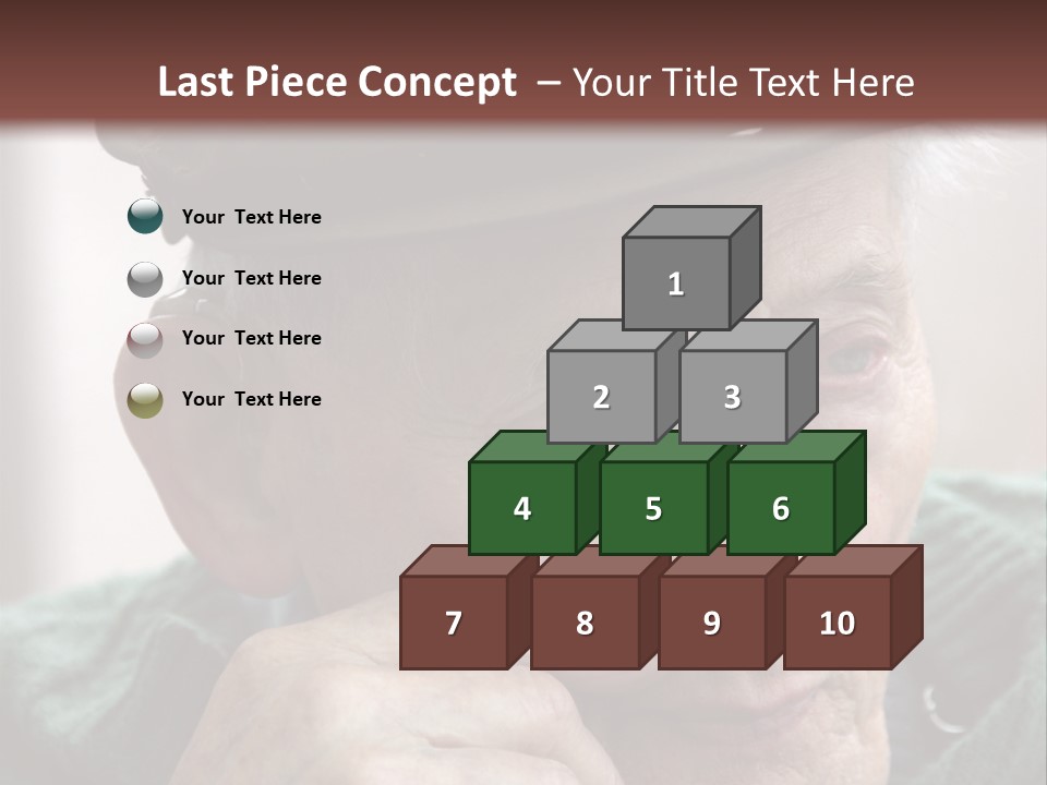 Sad Old Man PowerPoint Template