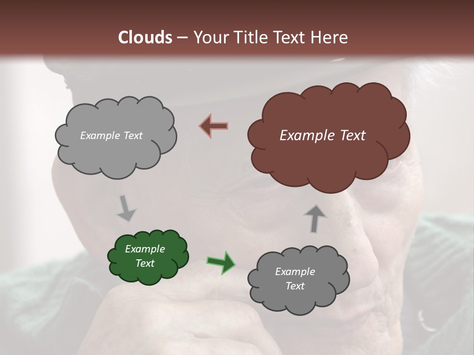 Sad Old Man PowerPoint Template