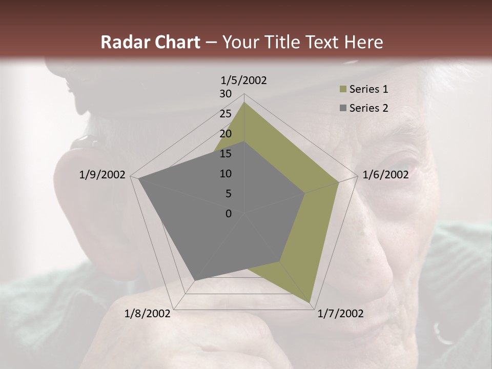 Sad Old Man PowerPoint Template