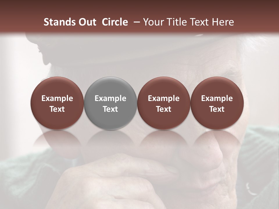 Sad Old Man PowerPoint Template