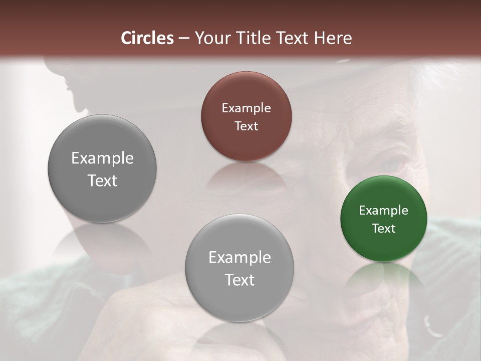 Sad Old Man PowerPoint Template