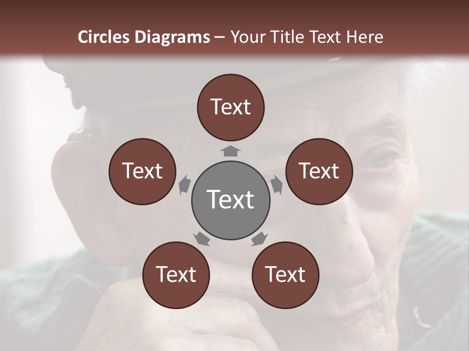 Sad Old Man PowerPoint Template