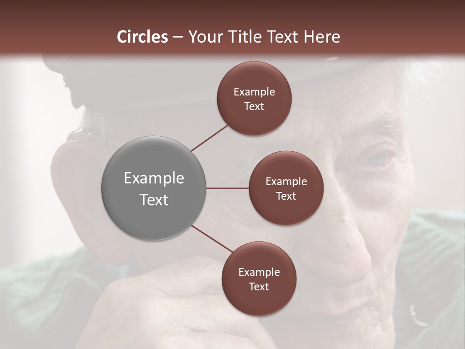 Sad Old Man PowerPoint Template