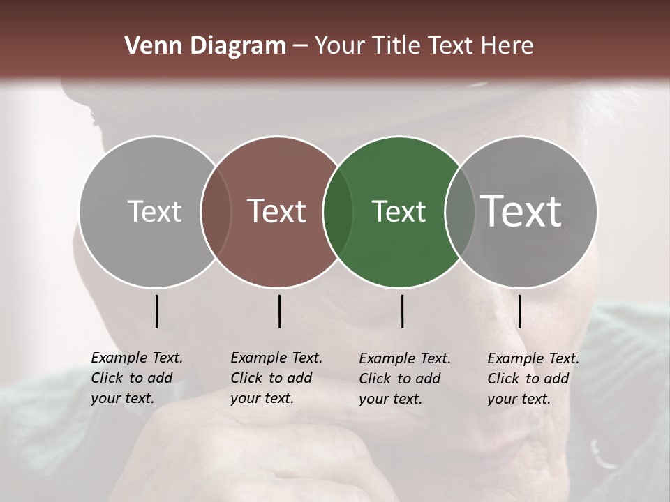 Sad Old Man PowerPoint Template