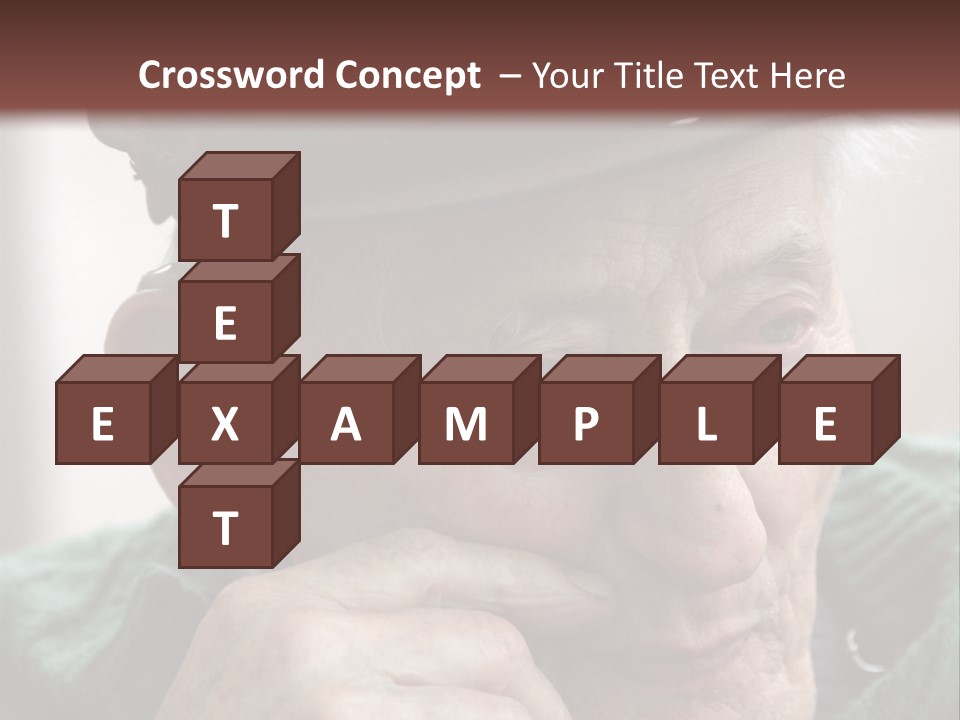 Sad Old Man PowerPoint Template