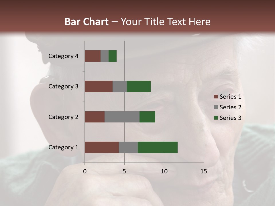 Sad Old Man PowerPoint Template
