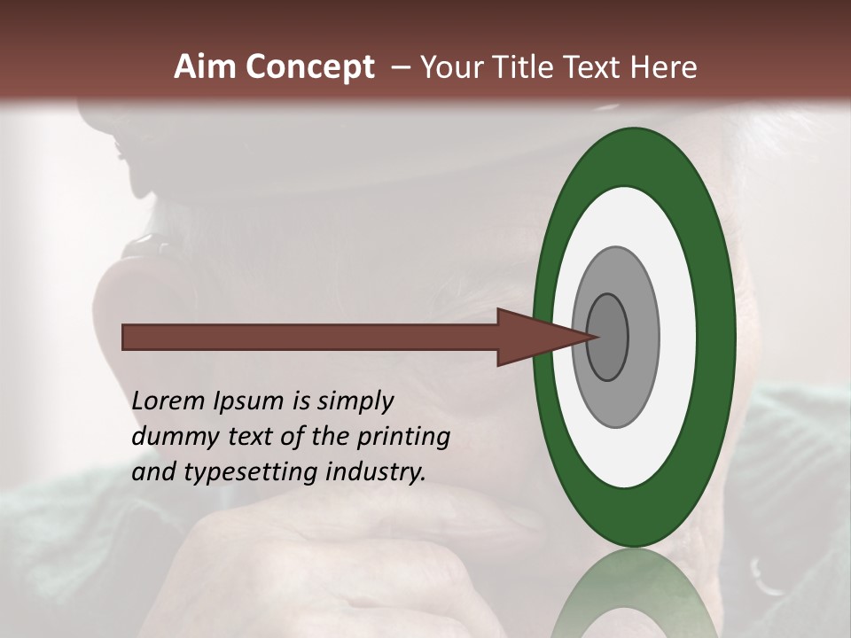 Sad Old Man PowerPoint Template