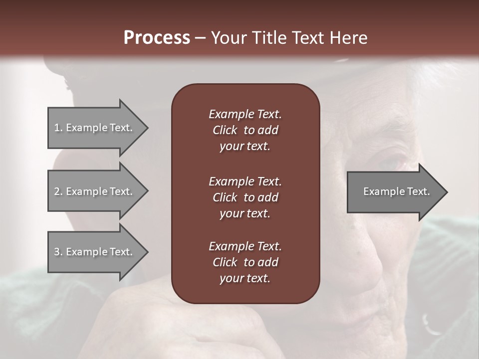 Sad Old Man PowerPoint Template