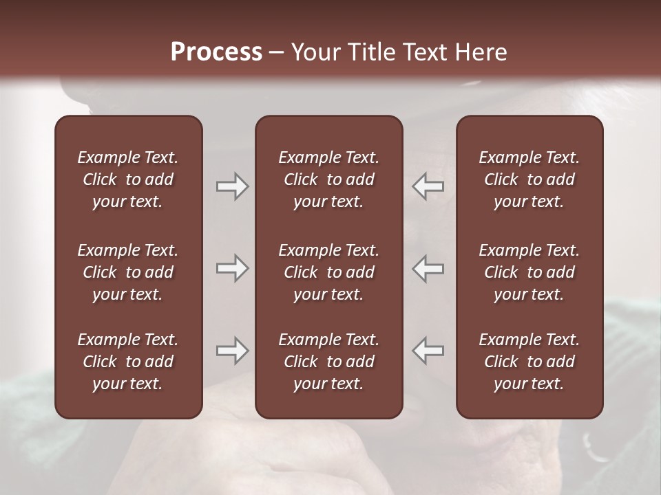Sad Old Man PowerPoint Template