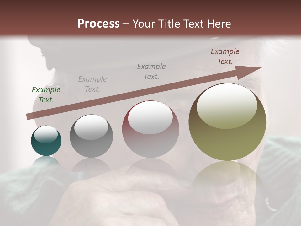 Sad Old Man PowerPoint Template