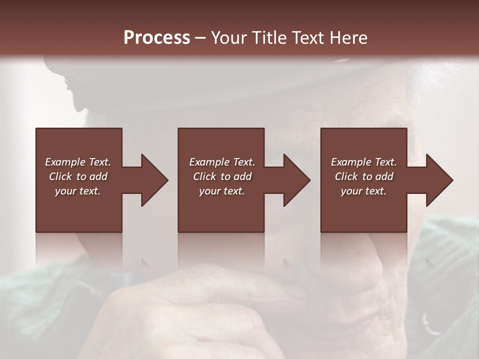 Sad Old Man PowerPoint Template