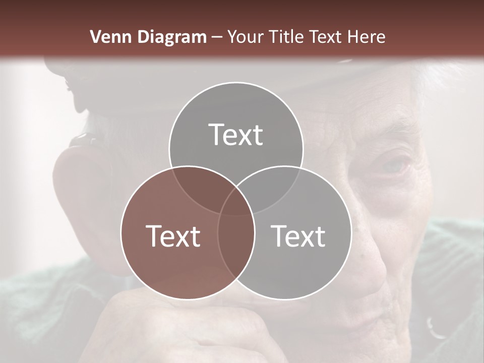 Sad Old Man PowerPoint Template