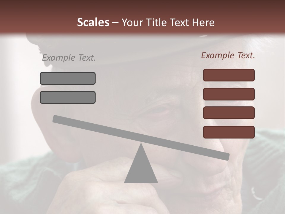 Sad Old Man PowerPoint Template