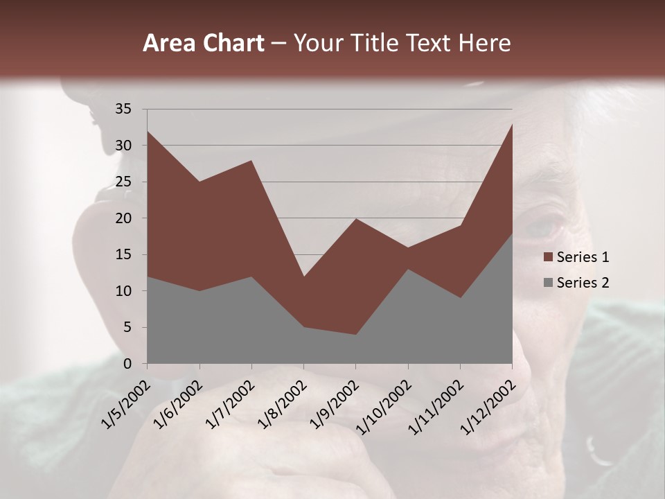 Sad Old Man PowerPoint Template
