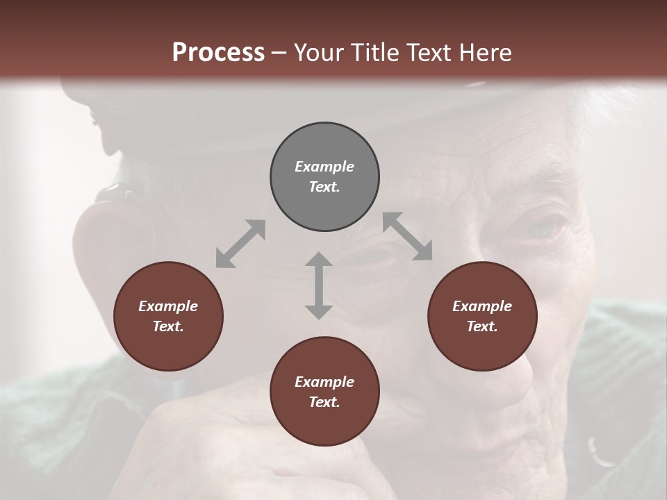 Sad Old Man PowerPoint Template