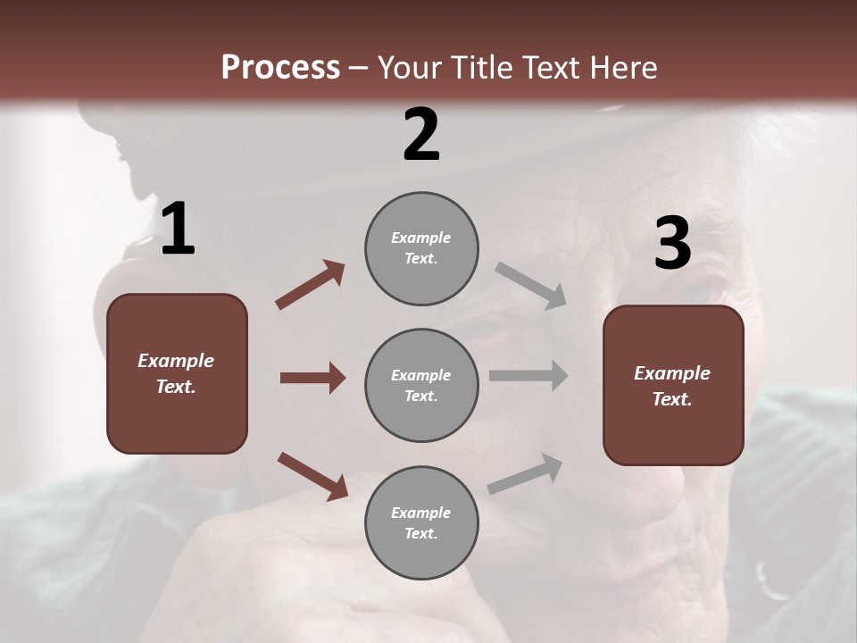 Sad Old Man PowerPoint Template