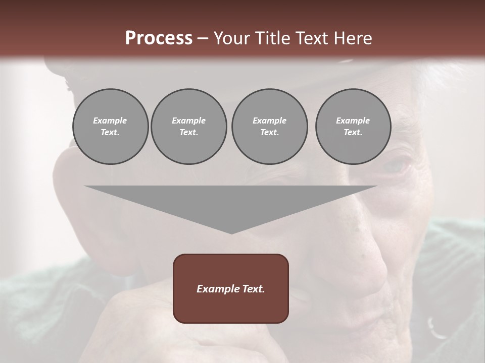 Sad Old Man PowerPoint Template