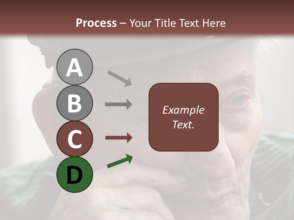 Sad Old Man PowerPoint Template