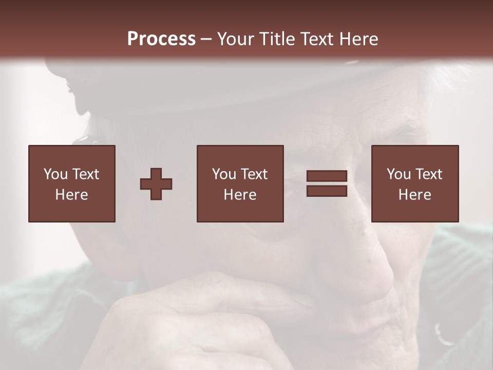 Sad Old Man PowerPoint Template