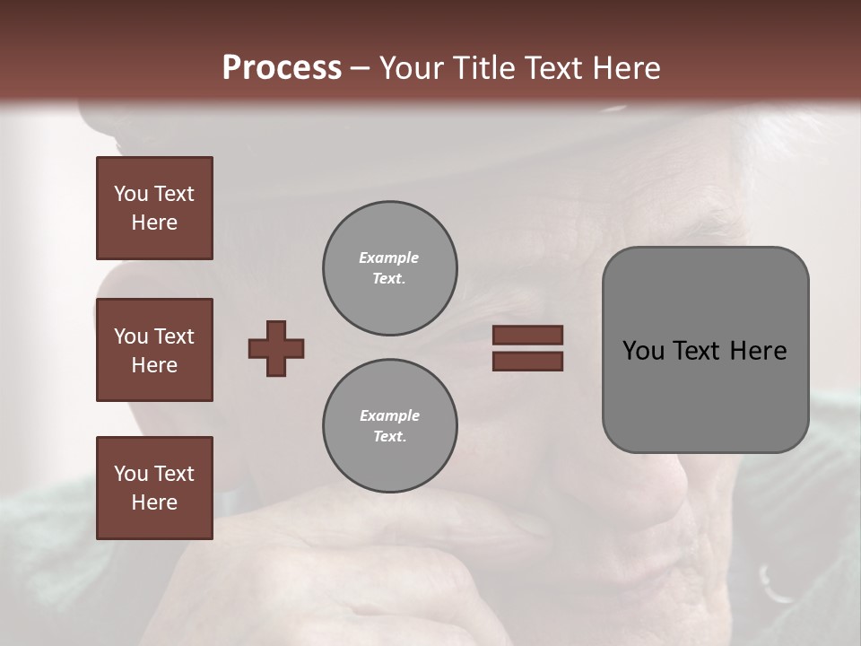 Sad Old Man PowerPoint Template