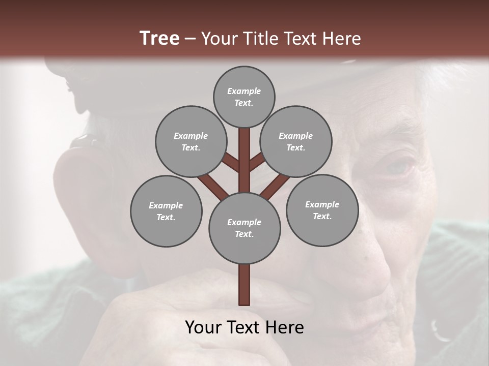 Sad Old Man PowerPoint Template