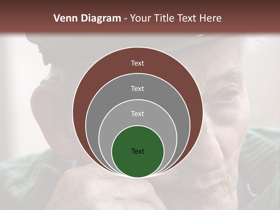 Sad Old Man PowerPoint Template