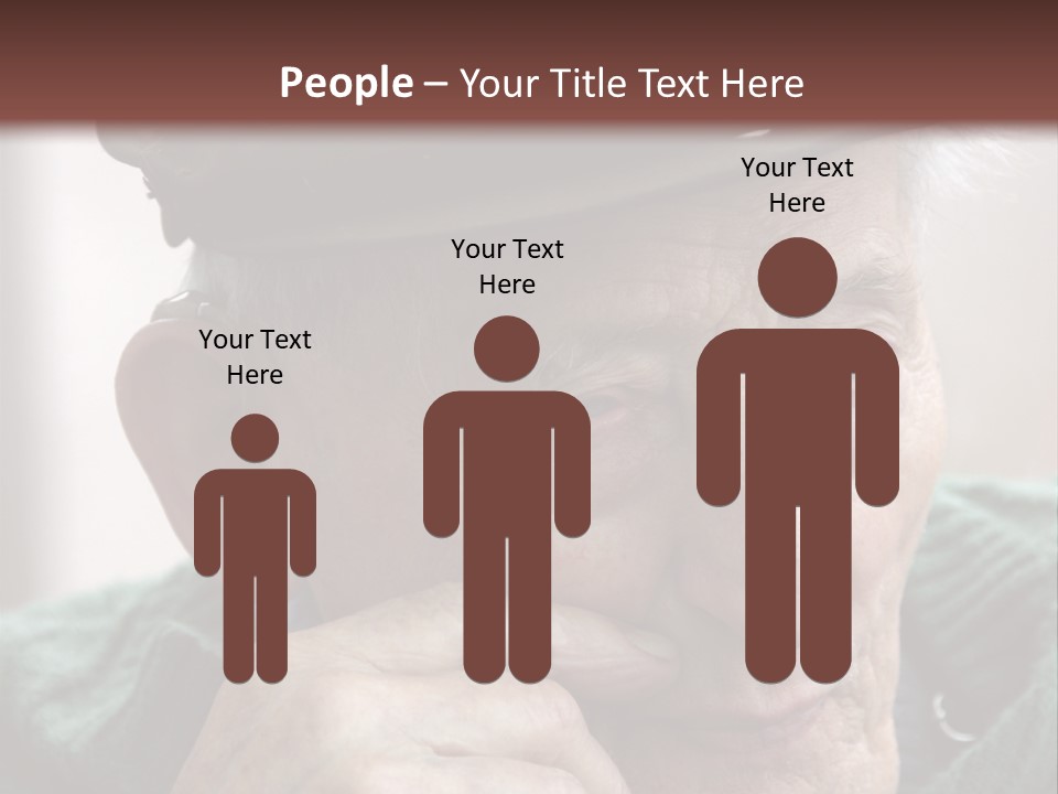 Sad Old Man PowerPoint Template