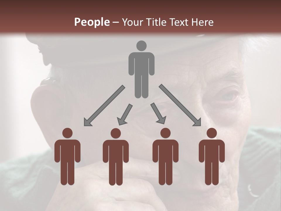 Sad Old Man PowerPoint Template