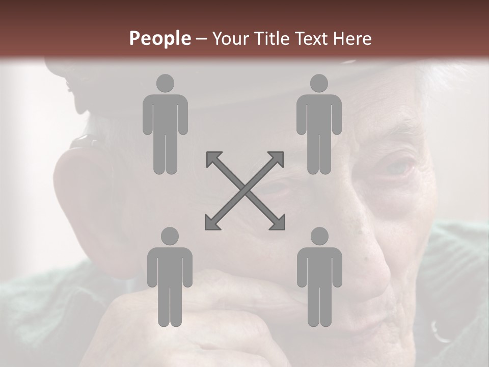 Sad Old Man PowerPoint Template