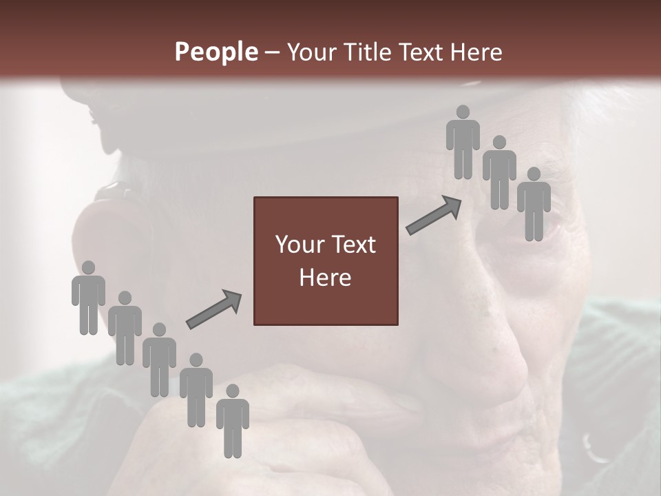 Sad Old Man PowerPoint Template