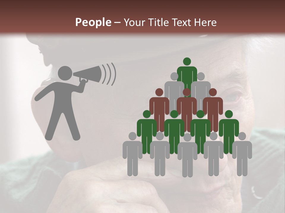 Sad Old Man PowerPoint Template