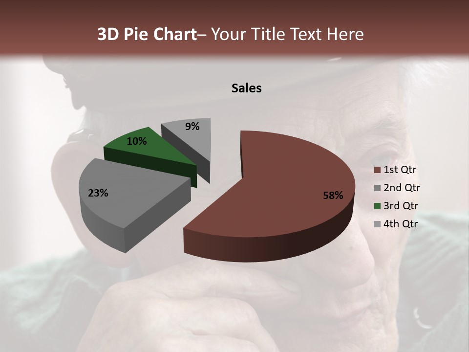 Sad Old Man PowerPoint Template