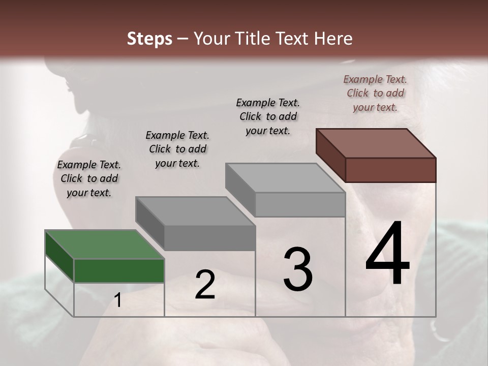 Sad Old Man PowerPoint Template