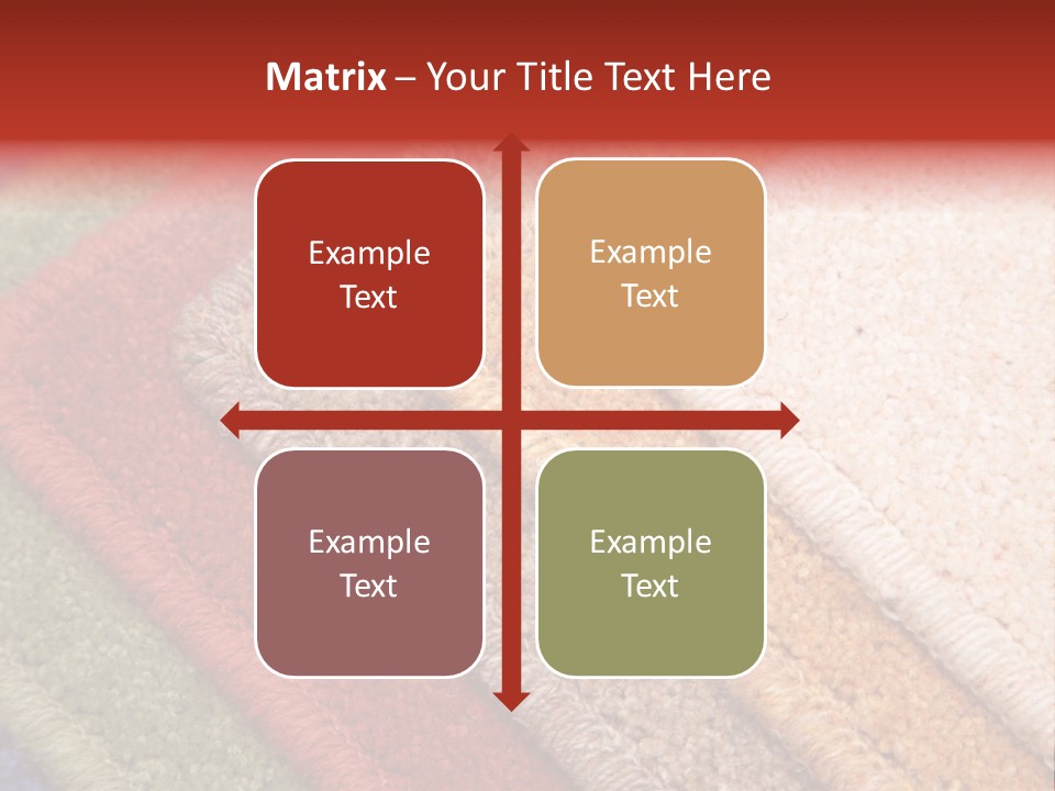 Samples Of Color Of A Carpet Covering PowerPoint Template