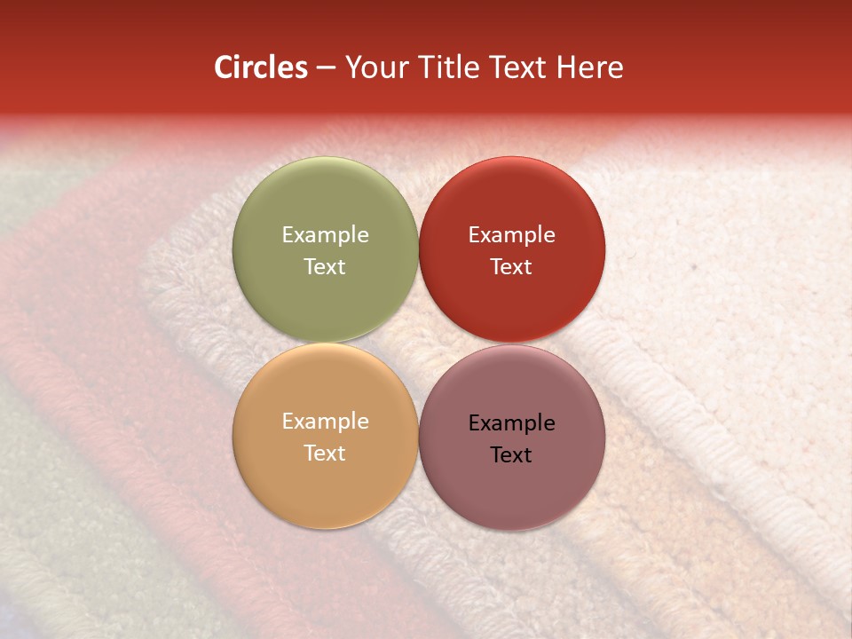 Samples Of Color Of A Carpet Covering PowerPoint Template