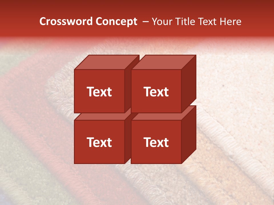 Samples Of Color Of A Carpet Covering PowerPoint Template